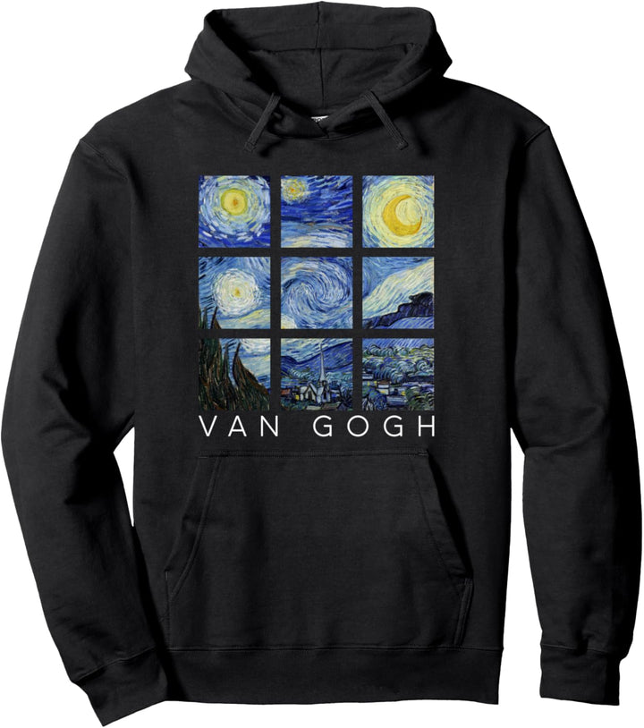 Van Gogh Malerei Collage mit Sternennacht Vincent Van Gogh Pullover Hoodie