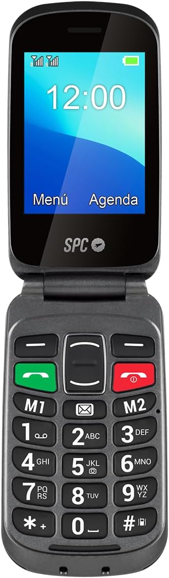 SPC Magnus Klapphandy für ältere Menschen mit grossen Tasten, Remote-Konfiguration, kompatibel mit K