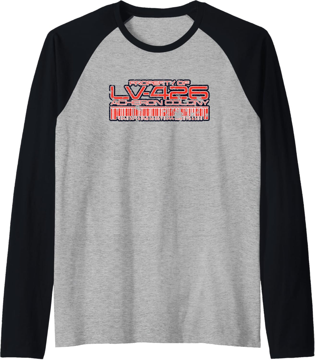 Aliens Property of LV-426 Acheron Colony Retro 80s Raglan