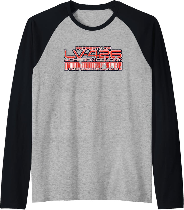 Aliens Property of LV-426 Acheron Colony Retro 80s Raglan