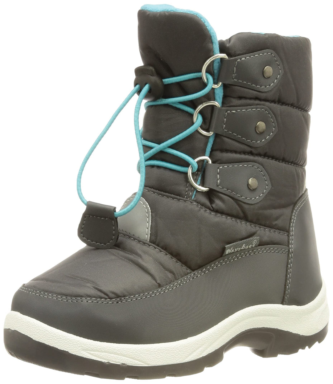 Playshoes Jungen Kinder Winter-Bootie Schneeschuh Outdoor Winterstiefel Türkis Zum Schnüren 20/21 EU