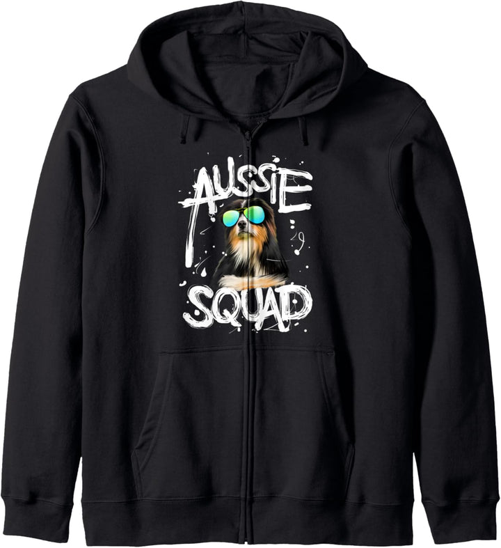 Australian Shepherd Aussie Squad Kapuzenjacke