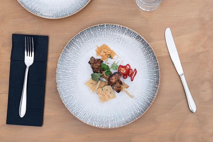 Hazel & Bos Juntos Teller-Set 6x, Porzellan, mit muster, 24cm, Grietas, Für Desserts und Frühstück 2