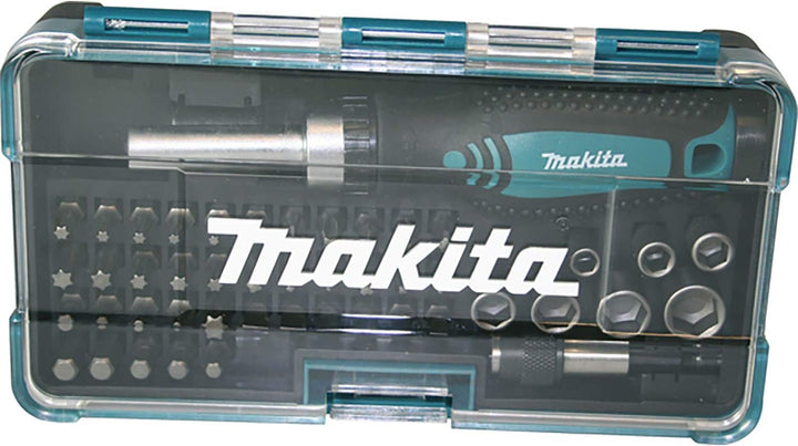 Makita E-10883 Werkzeugset 221tlg & Ratschen und Bit-Set 47-teilig, B-36170, Mehrfarbig Bundle mit B