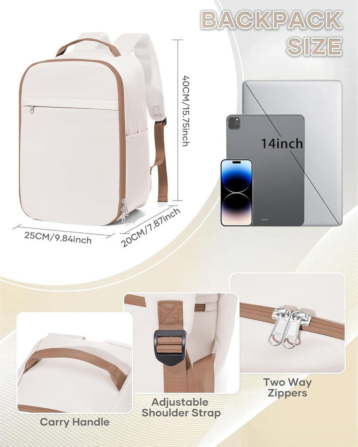 SZLX Vakuum Rucksack Ryanair Handgepäck 40x20x25 Rucksack Laptop Wasserdicht Damen Reiserucksack Han