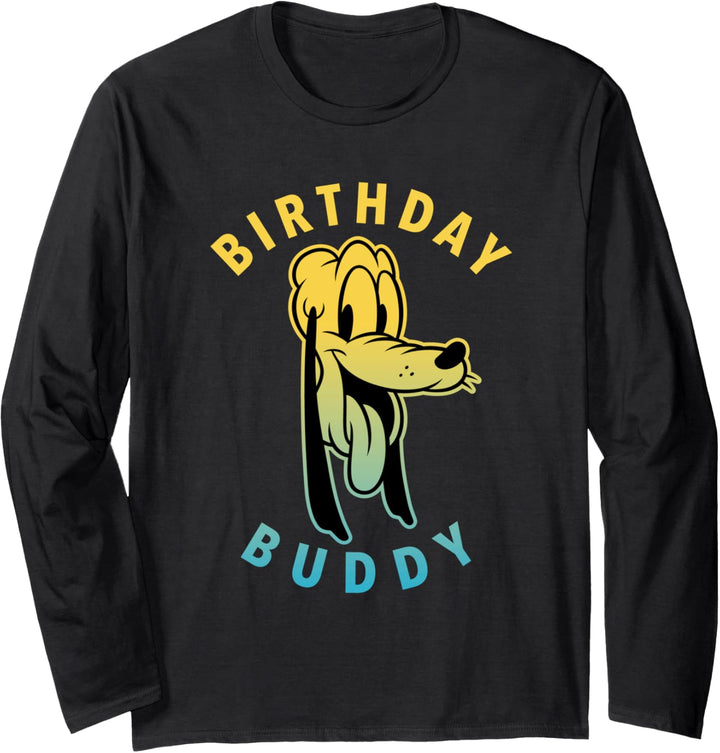 Disney Mickey and Friends Pluto Birthday Buddy Langarmshirt