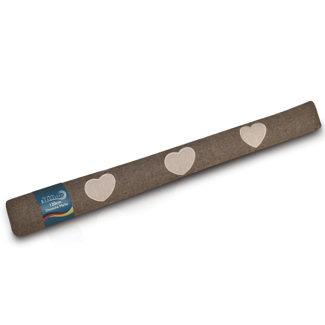 Beautissu Zugluftstopper 120 cm lang Tuuli - 1,2 kg Windstopper als Türvorleger, Haustür Rolle und K