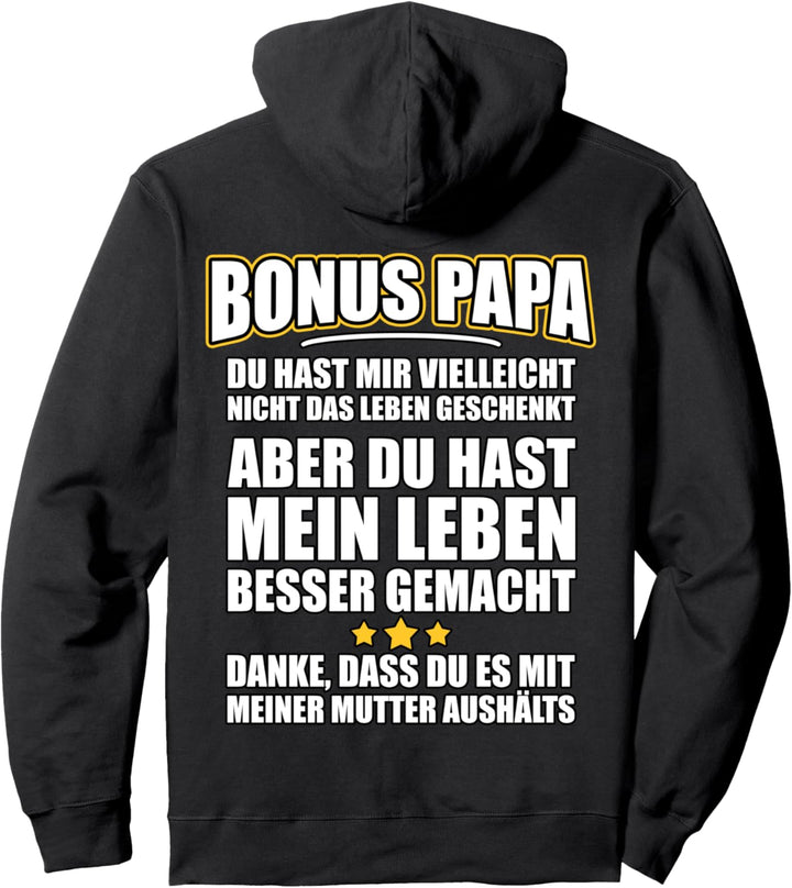 Bonus Papa - Danke lustiger Spruch Pullover Hoodie