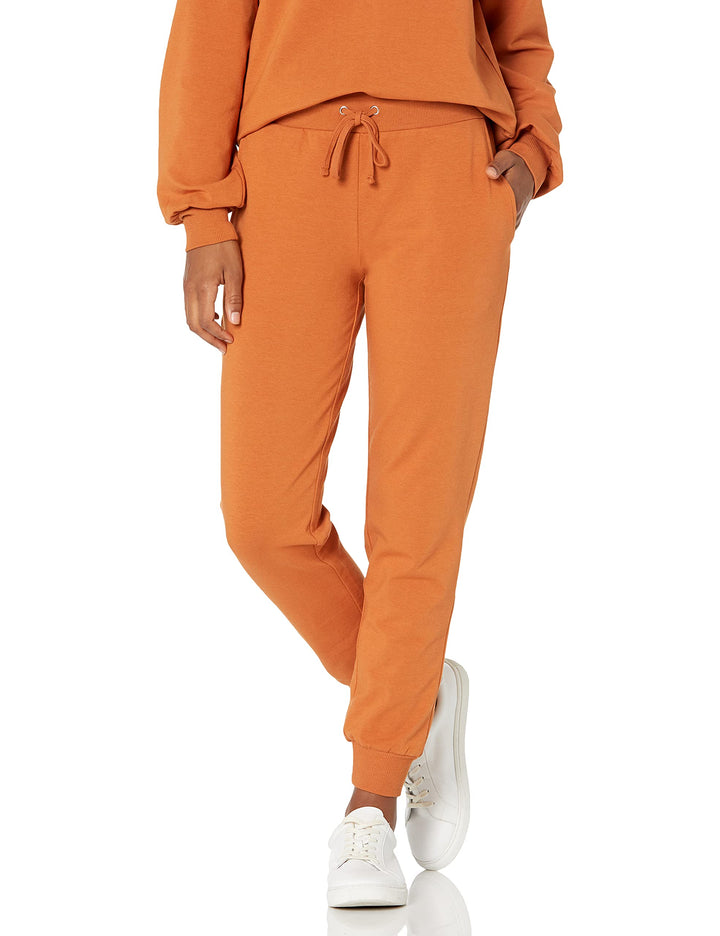 The Drop Damen Sweatpants Grace Jogginghose, Extra-weich, Stretch, Rippenbündchen S Adobe, S Adobe