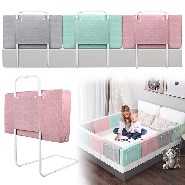 UISEBRT Bettgitter Bettschutzgitter für Kinder 60cm 5-Loch Höhenverstellbar - Bett Rausfallschutz Ki