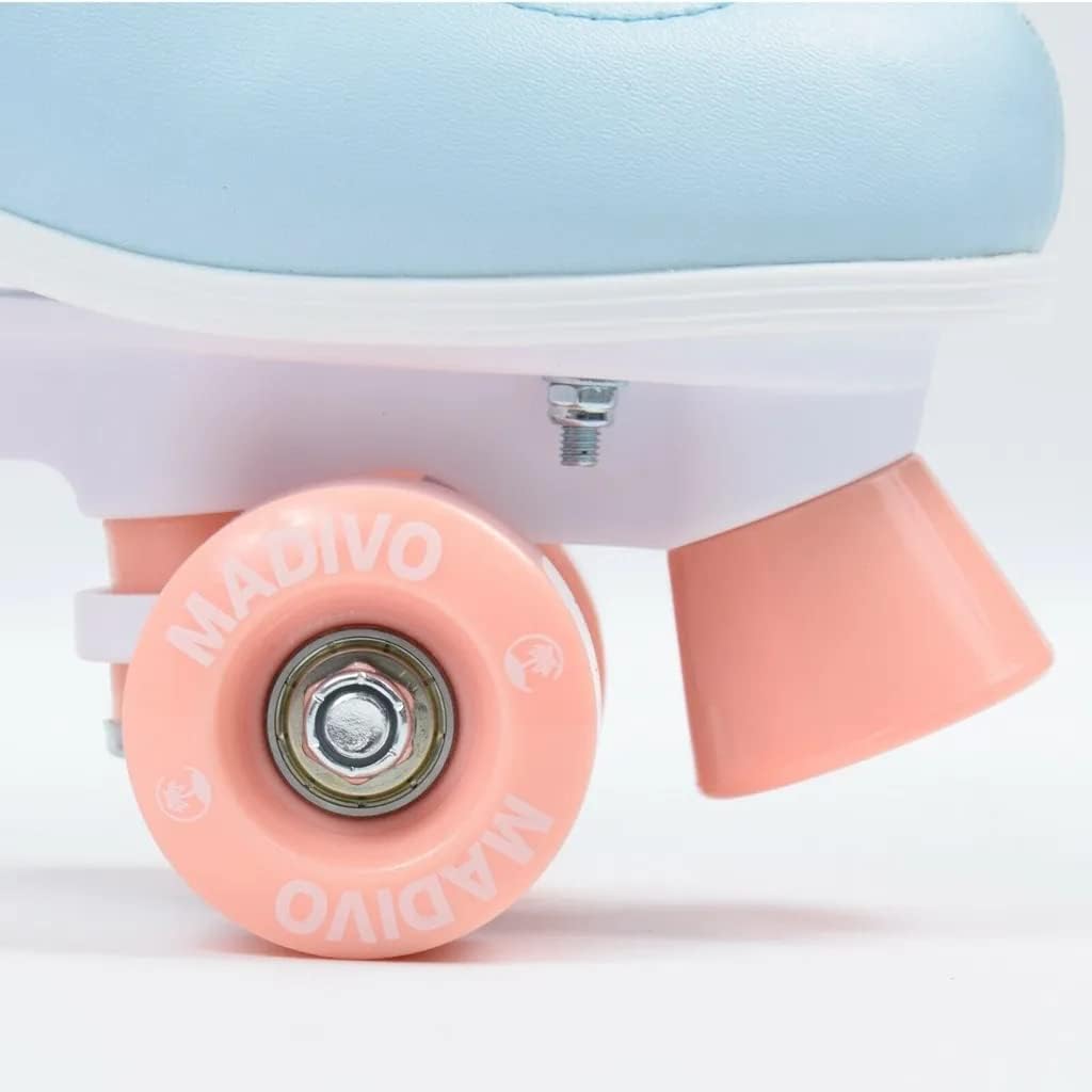 MADIVO Pastel Damen Klassische Retro Rollschuhe | ABEC-7 Kugellager | Mädchen Roller Skates Inliner