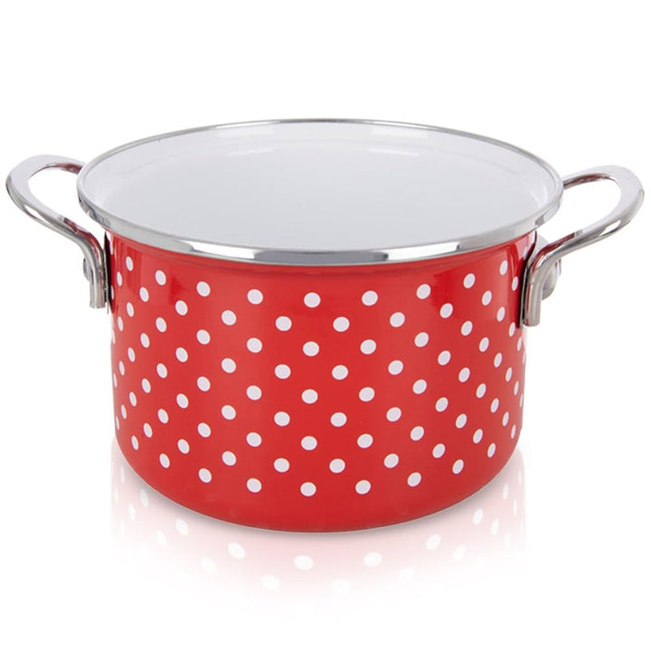 orion group Emaille Kochtopf 2 l Ø 18 cm – Praktischer Kochtopf mit ergonomischen Griffen – Für alle