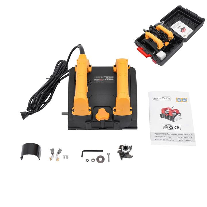 1200W Betonschleifer Walzenfräse 90° Sanierungsfräse 4000 U/min Elektro-Wandhobel mit 26 Klingen Ver