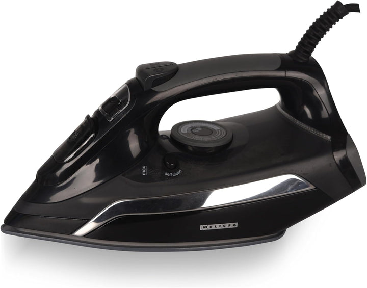 Melissa 16390057 Dampfbügeleisen 2500W – Keramische Bügelsohle, variabler Dampf 20-30 g/min, Trocken