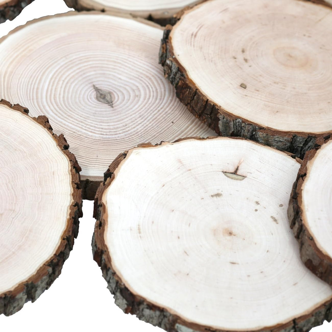 Rindenbrett Esche rund - Rindenscheibe Baumscheibe geschliffen Holzbrett, Brettgrösse:Ø ca. 24cm, &#