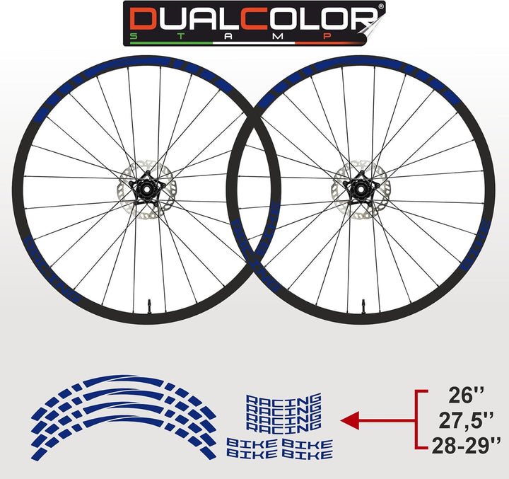Aufkleber Felgen MTB 26" - 27,5" - 28-29" Zoll Rad MTB Bike Sticker Felgen MTB Racing Code B0141 (26