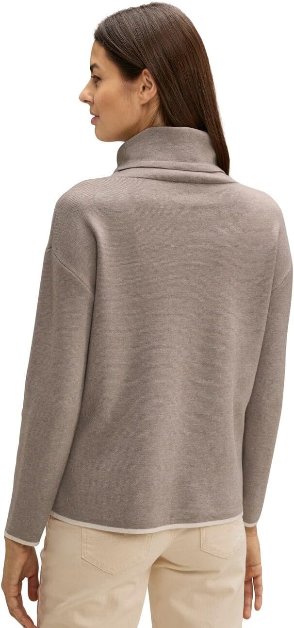 STREET ONE Damen A302491 Strickpullover 42 Gentle Blue Melange, 42 Gentle Blue Melange