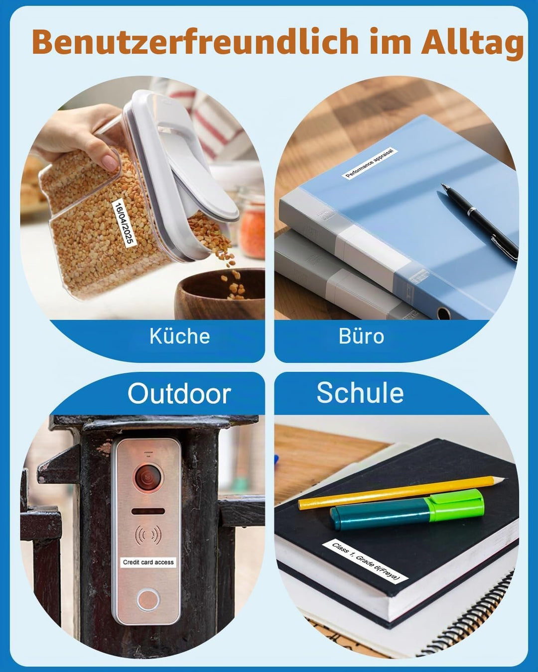 Pristar Kompatibel 9mm Schriftband als Ersatz für Brother TZe-221 TZe221 TZ-221 TZe für PT-H100LB PT