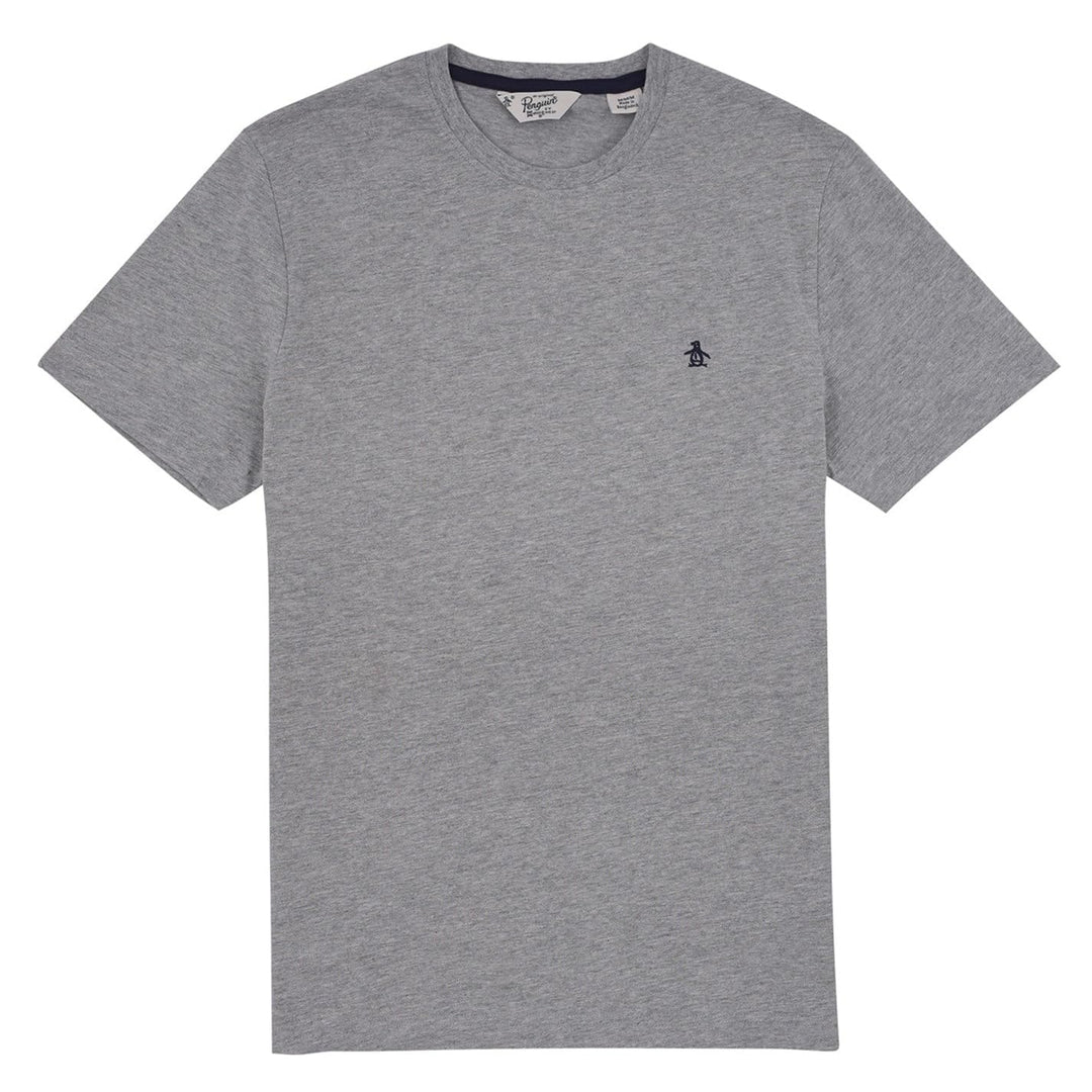 Original Pengun Herren Small Embroidered Logo T-Shirt L Rain Heather, 080, L Rain Heather, 080