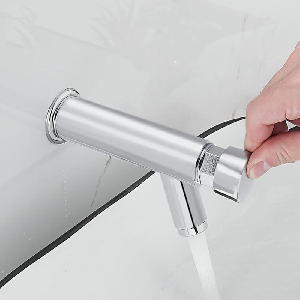Wandmontage, ein Loch, automatisches Schliessen, Wassersparer, kalter Wasserhahn, Kupfer, öffentlich