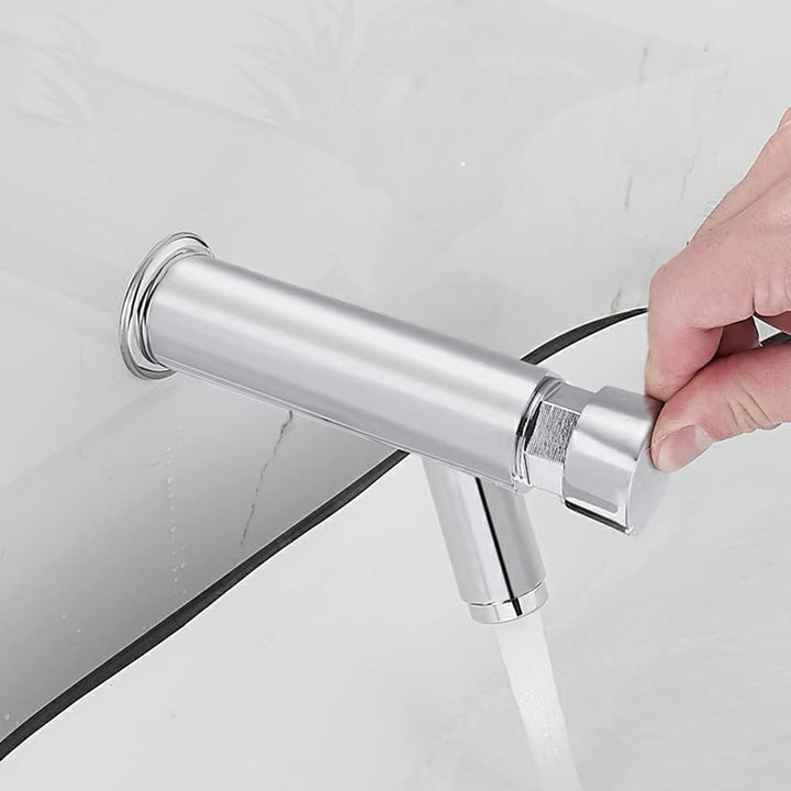 Wandmontage, ein Loch, automatisches Schliessen, Wassersparer, kalter Wasserhahn, Kupfer, öffentlich