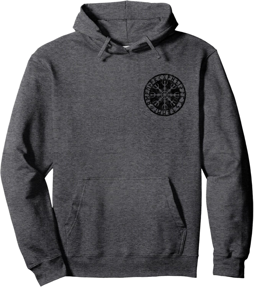 Aegishjalmur Helm of Awe viking Symbol Wikinger Rune Pullover Hoodie