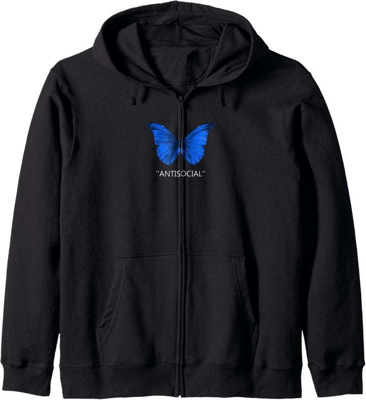 ANTISOCIAL Butterfly - Schmetterling - Butterfly Aesthetic Kapuzenjacke