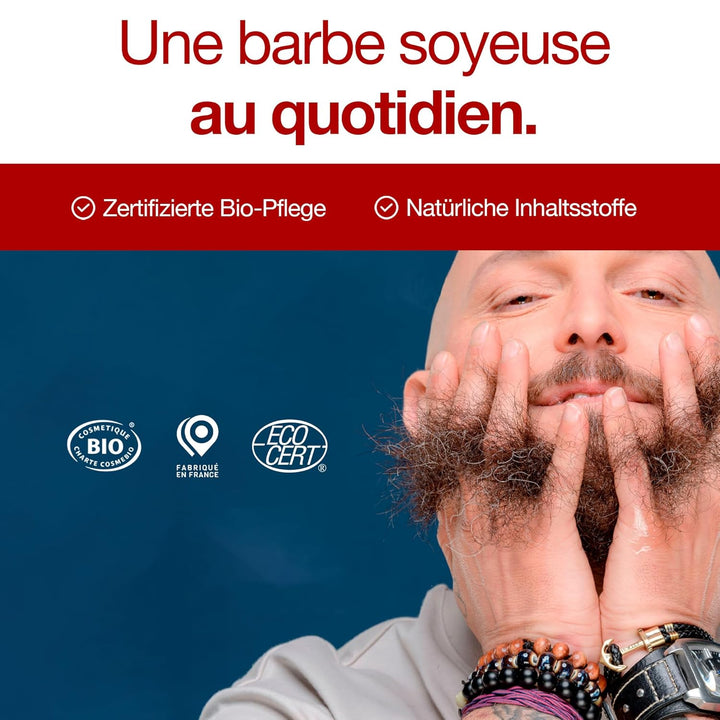 Sapiens Barbershop Bartpflege Set Männer - Bart Set mit Bio Bartöl, Bio Bartbalsam und Wildschweinbo