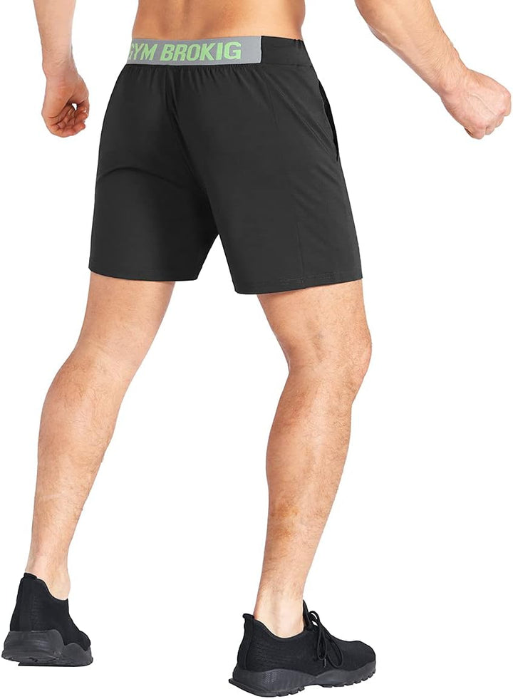 BROKIG Laufhose Herren Kurz Trainingsshorts Running Shorts | Herren Sport Shorts Schnell Trocknend K