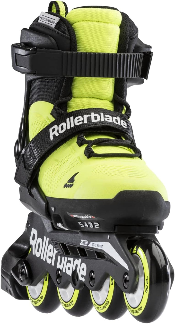 Rollerblade Kinder Microblade Se Inlineskates 23 Neongelb/Schwarz, 23 Neongelb/Schwarz