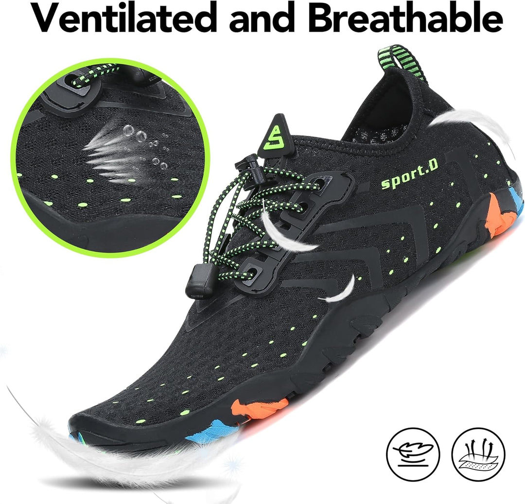 SAGUARO Badeschuhe Strandschuhe Aquaschuhe Wasserschuhe Surfschuhe Schwimmschuhe für Damen Herren Ki