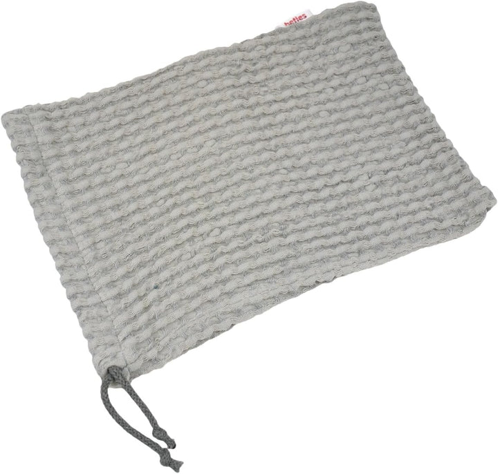 beties - PUR.NATURE - Sauna Kühlbeutel ca.16x25 mit Zugband; PREMIUM-Halbleinen Qualität (europäisch
