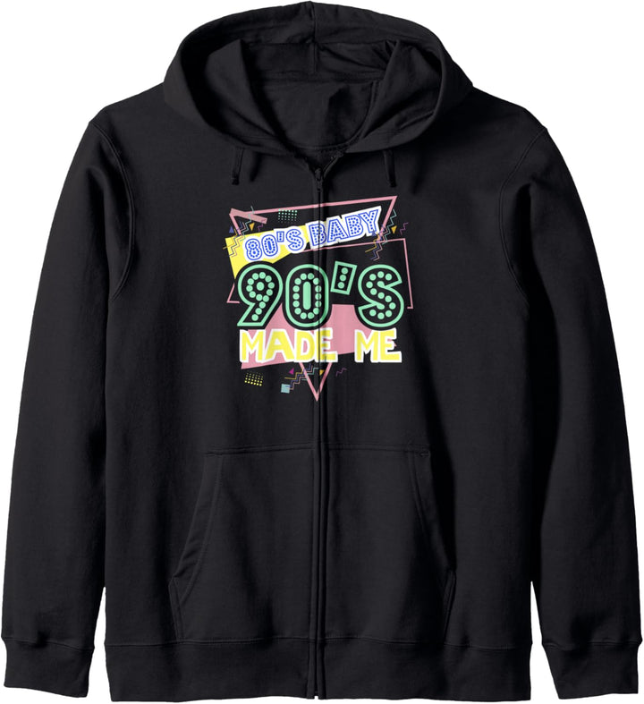 80er 90er Jahre Made Me Neunziger Jahre Baby Geschenk Design Kapuzenjacke