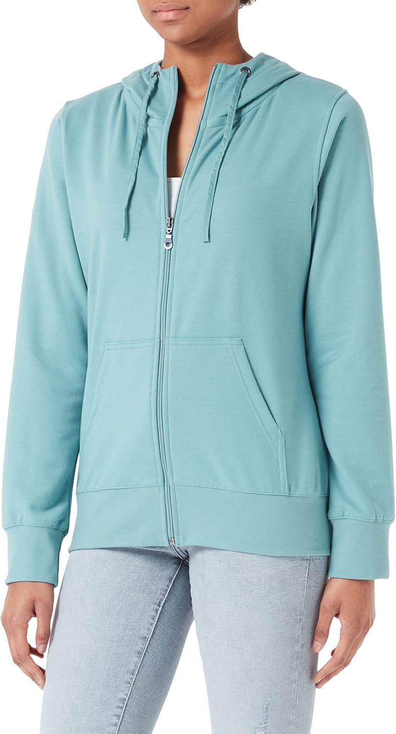 Trigema Damen 577907 Kapuzenpullover, Seegras, XL EU