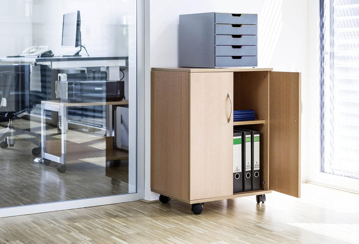 Durable Multifunktionswagen 74/53 geschlossen, Buche, 311547 Geschlossen Buche, Geschlossen Buche