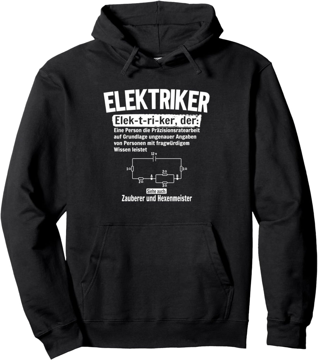 Elektriker Substantiv Handwerker Elektronen Widerstand Pullover Hoodie
