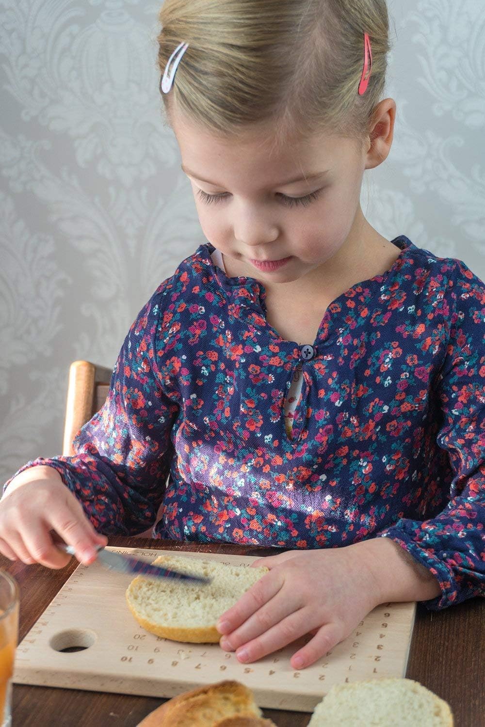 Lern-Brettchen mit Eierhalter, Lineal, Geschenkidee für Kinder (PLUS1), Plus1