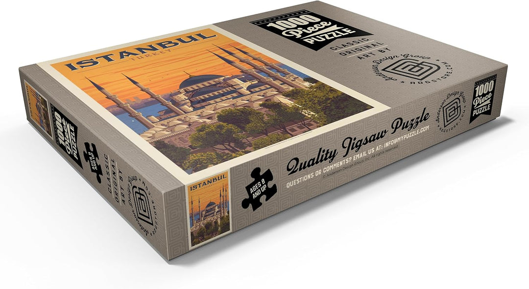 Türkei: Istanbul, Vintage Poster - Premium 1000 Teile Puzzle - MyPuzzle Sonderkollektion von Anderso