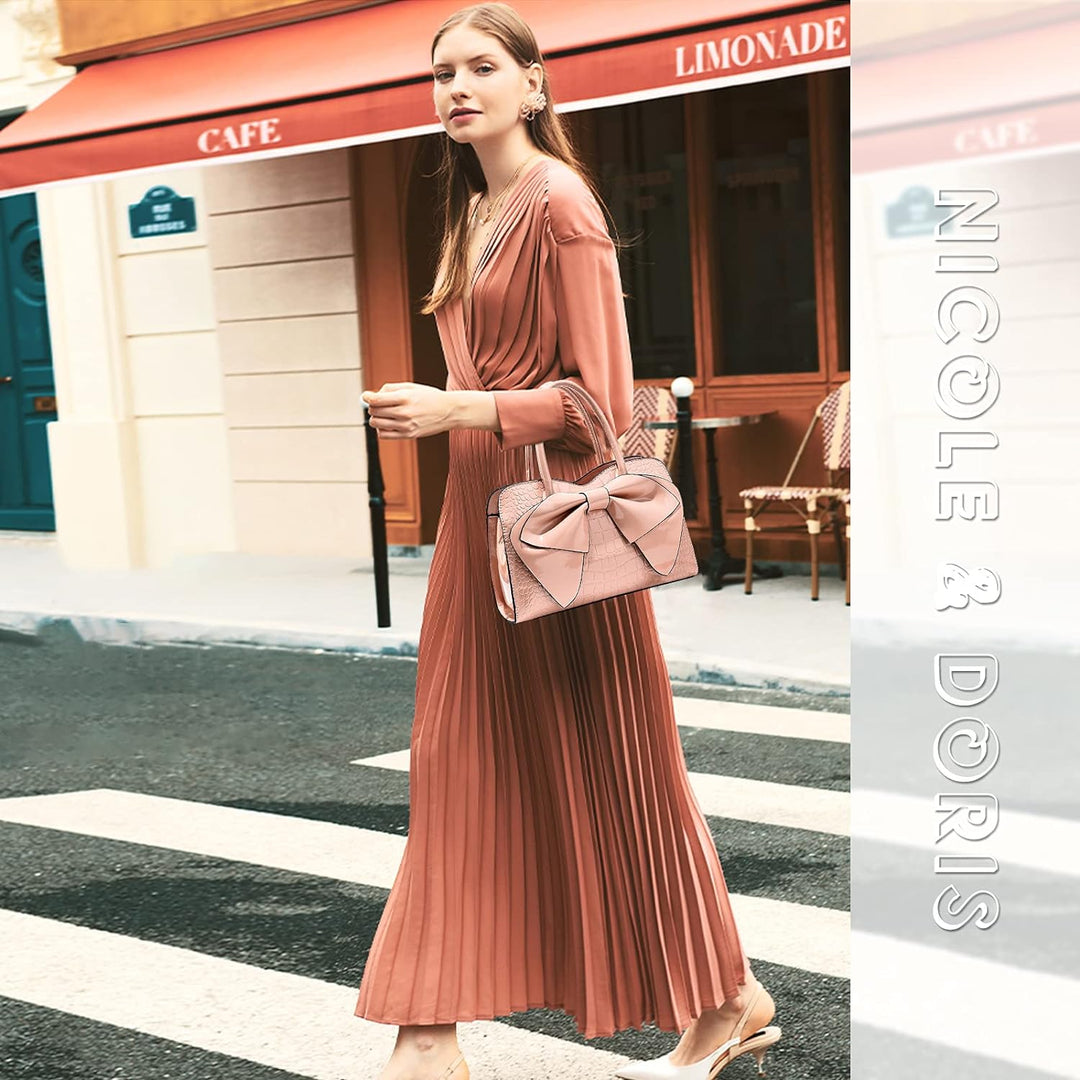 NICOLE &amp; DORIS Handtaschen Damen Kleine Henkeltasche Frau Mode Tasche Designer Umhängetasche Mädchen