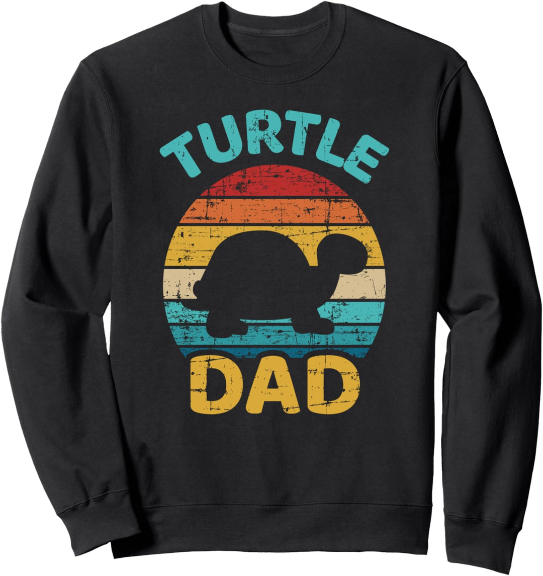 Schildkröte Papa Vater vintage Geschenk Vatertag Weihnachten Sweatshirt
