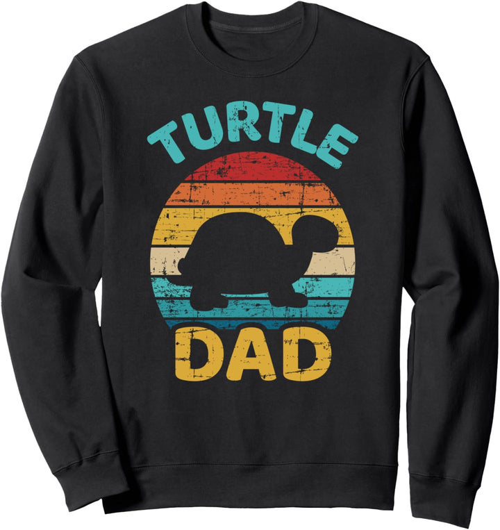 Schildkröte Papa Vater vintage Geschenk Vatertag Weihnachten Sweatshirt