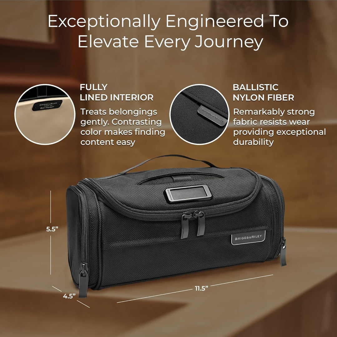 Briggs & Riley Baseline Toilettenartikel-Set Schwarz Executive Essentials Toilettenartikel, Schwarz