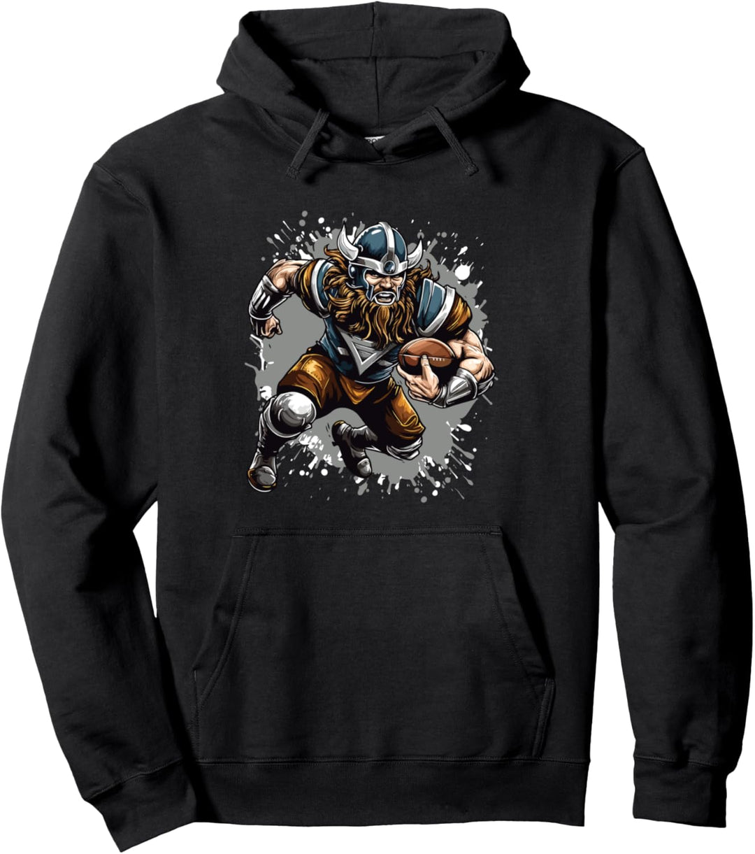 Viking spielt American Football Team Pullover Hoodie