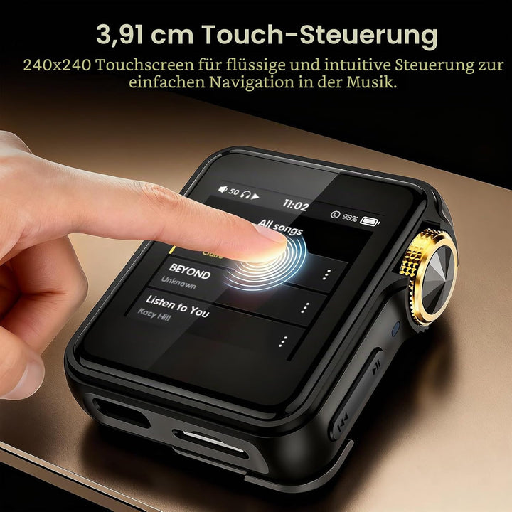 HIFI WALKER H2 Mini MP3 Player Bluetooth HiFi mit Clip, DAC ESS9218, Hi-Res Audio DSD/FLAC, 1,54” To