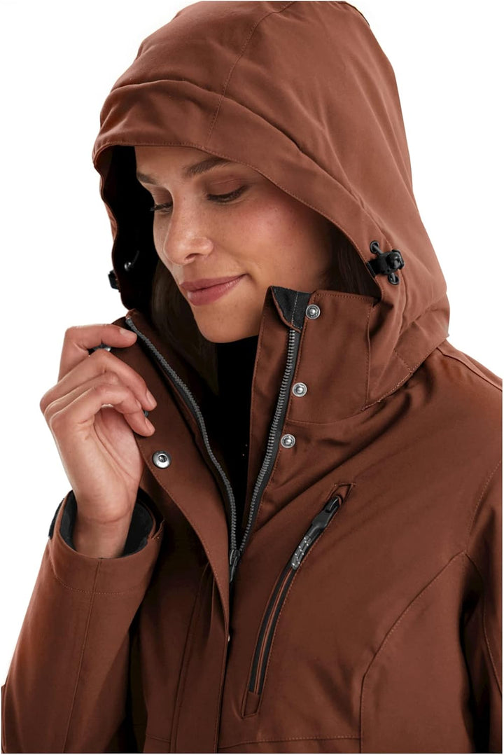 Killtec Damen Kow 165 Wmn Prk Funktionsparka/Parka mit abzippbarer Kapuze 42 herbstlaub, 42 herbstla