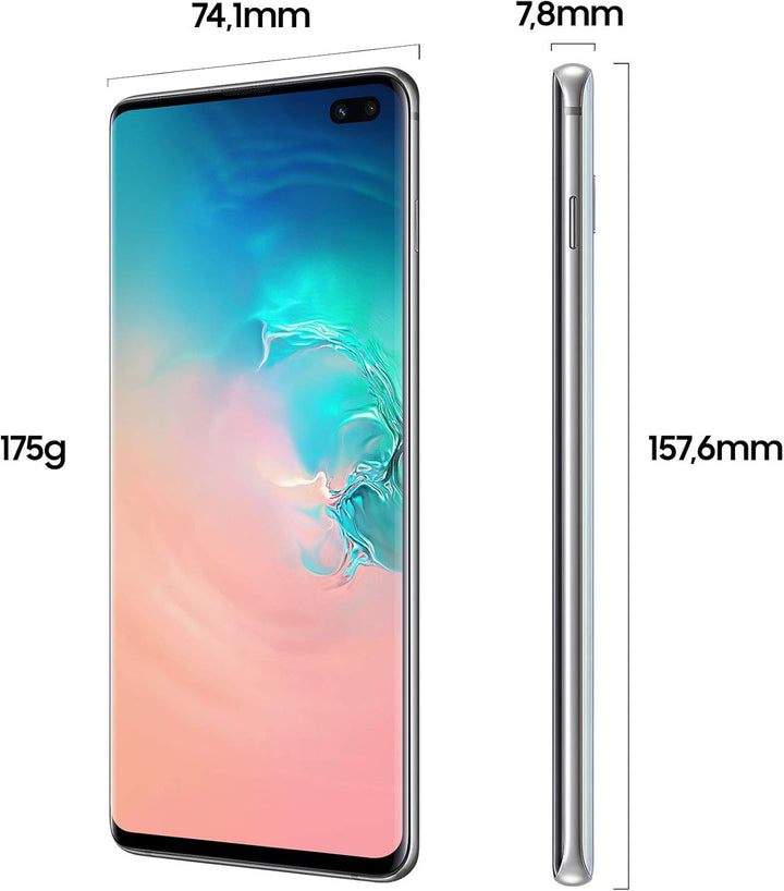 Samsung Galaxy S10+ Smartphone (16.3cm (6.4 Zoll) 128 GB interner Speicher, 8 GB RAM, prism Weiss) -