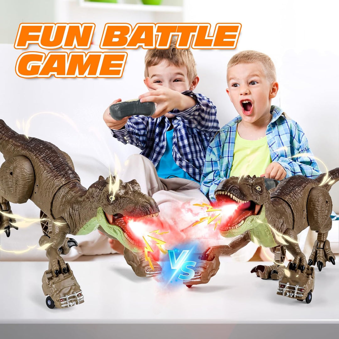 Technock Wiederaufladbares Ferngesteuertes Dinosaurier Spielzeug, Grosser T-Rex Roboter mit 2.4GHz F