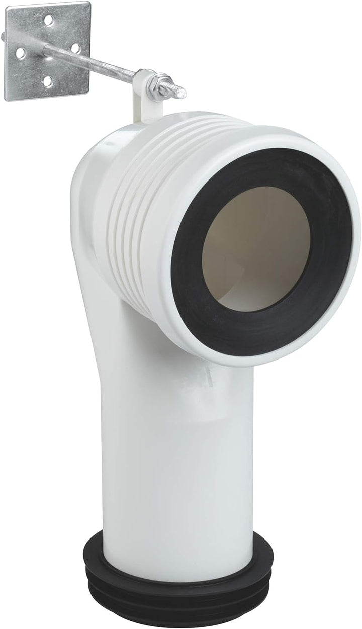 GROHE WC-Ablaufbogen (Länge einstellbar, 93,5 bis 137 mm, Herstellergarantie: 5 Jahre), 39457000