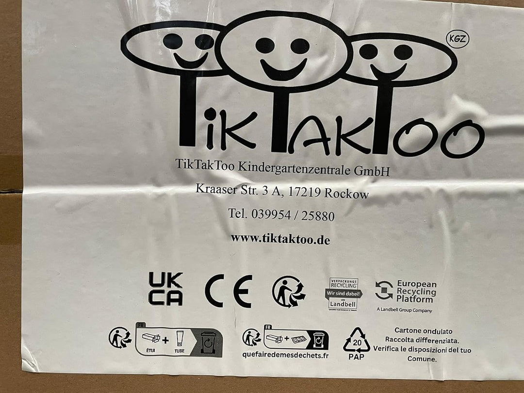 TikTakToo Activity Baby Walker Lernspielzeug Motorikspielzeug Gehfrei Lauflernhilfe Holz Gummireifen