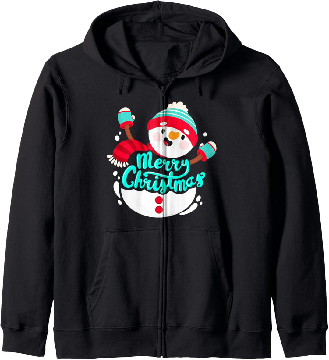 Winter Schneemann Kapuzenjacke